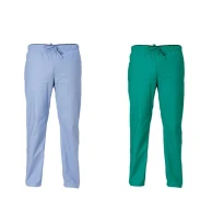 Liquidación total - Pantalón de trabajo 100% algodón Multibolsillos Alan Giblor's 1340 Talla S Color Verde