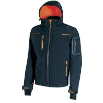 Liquidación total - Chaqueta de trabajo Softshell Stretch Elástica U-Power Space FU187BC Talla M Color Negro Carbón
