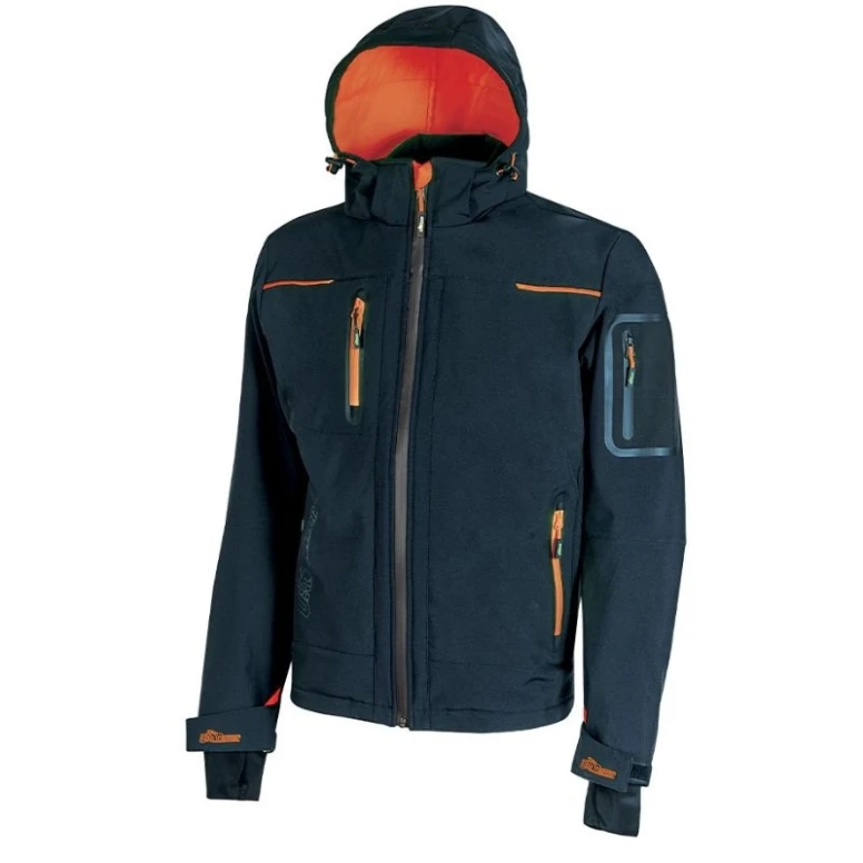 Liquidación total - Chaqueta de trabajo Softshell Stretch Elástica U-Power Space FU187BC Talla M Color Negro Carbón