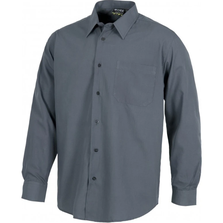 Camisa de trabajo con cuello clásico y manga larga - Workteam