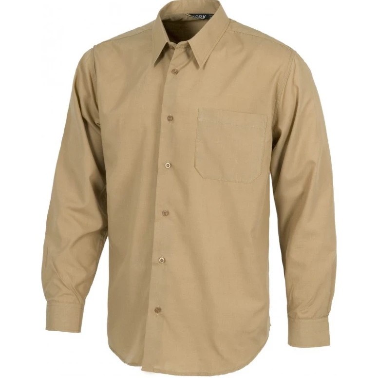 Camisa de trabajo con cuello clásico y manga larga - Workteam