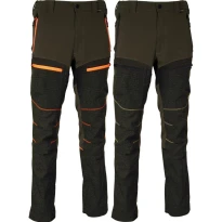Liquidación total - Pantalón de trabajo Multibolsillos Stretch Cofra Kreien V557-0-03 Número 44 Color Barro Negro