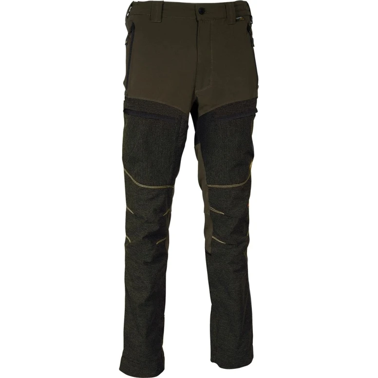 Liquidación total - Pantalón de trabajo Multibolsillos Stretch Cofra Kreien V557-0-03 Número 44 Color Barro Negro