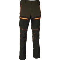 Liquidación total - Pantalón de trabajo Multibolsillos Stretch Cofra Kreien V557-0-03 Número 56 Color Barro Negro Naranja 2