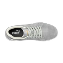 Liquidación total - Zapatos de seguridad Puma Iconic Suede Grey Low S1P FO HRO ESD SRC 640030 Número 44