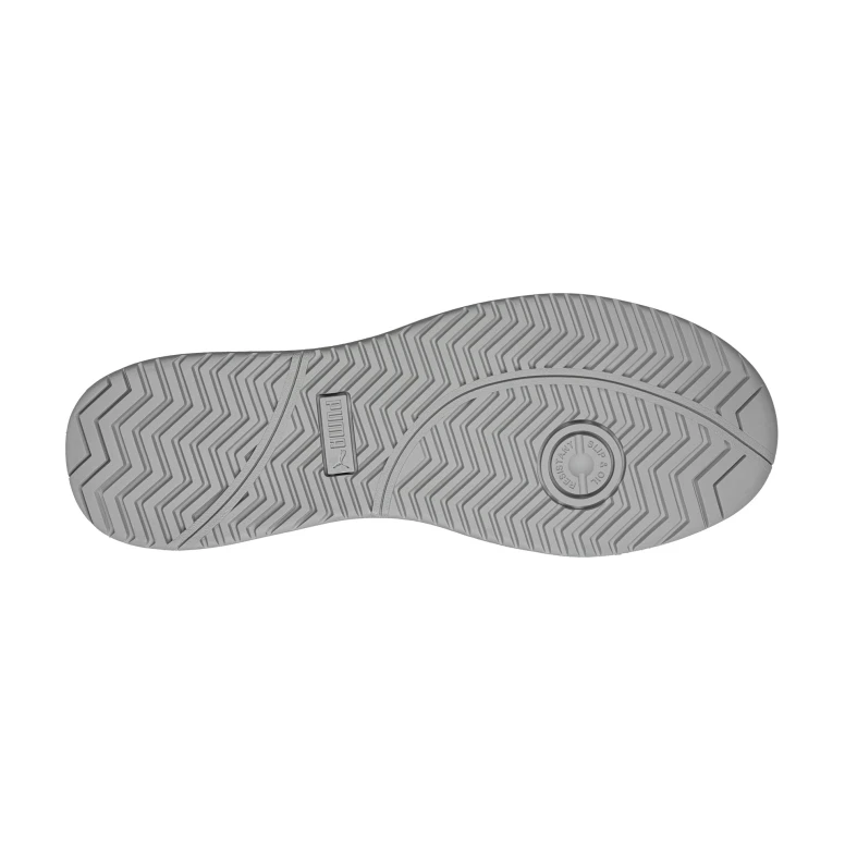 Liquidación total - Zapatos de seguridad Puma Iconic Suede Grey Low S1P FO HRO ESD SRC 640030 Número 44