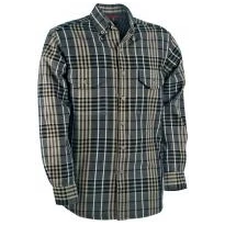 Liquidación total - Camisa de trabajo Cofra Casual 100% algodón V029-0-00 Color Cuerda Negro Talla L
