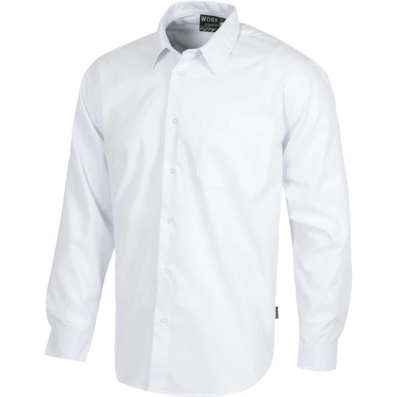 Camisa de trabajo con cuello clásico y manga larga - Workteam