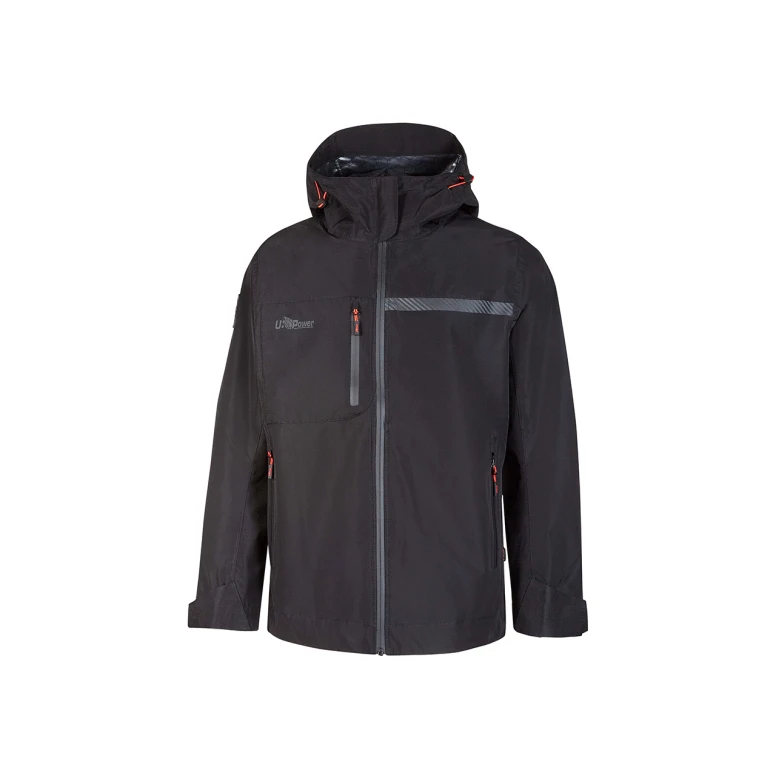 Liquidación total - Chaqueta de trabajo Multibolsillos U-Power Tutendo FU287 Color Gris asfalto Verde Talla L