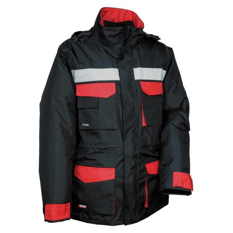 Liquidación total - Parka de trabajo Multibolsillos Cofra Hailstorm V197-0-02 Talla 4XL Color Antracita Negro