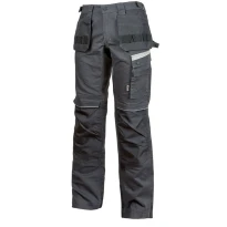 Liquidación total - Pantalón de trabajo Stretch Elásticos Multibolsillos U-Power Gordon PE126AG Número 50 Color Gris asfalto