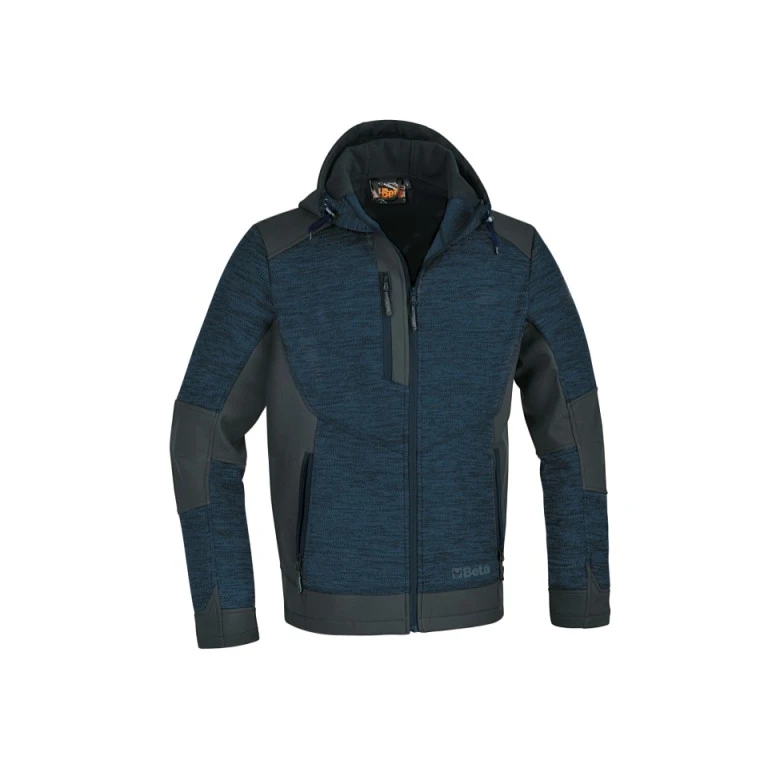 Liquidación total - Sudadera de forro polar con capucha de trabajo Multibolsillos Beta 7637 Talla XL Color Gris