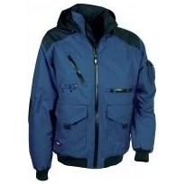 Liquidación total - Chaquetón de trabajo Multibolsillos Cofra Motor V091-0-00 Número 50 Color Avion Azul