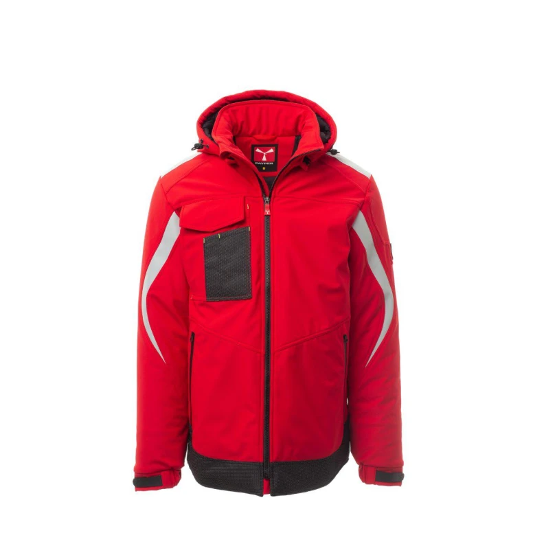 Liquidación total - Chaqueta de trabajo multibolsillos Softshell Payper Wonder Pad AY 7274 Talla L Color Rojo
