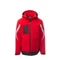 Liquidación total - Chaqueta de trabajo multibolsillos Softshell Payper Wonder Pad AY 7274 Talla L Color Rojo