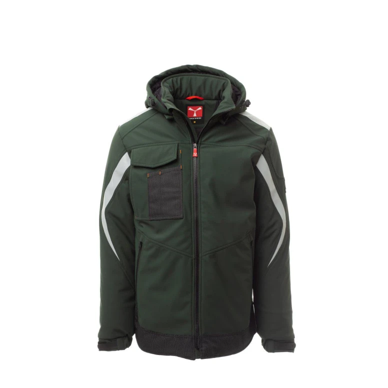 Liquidación total - Chaqueta de trabajo multibolsillos Softshell Payper Wonder Pad AY 7274 Talla L Color Rojo