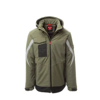 Liquidación total - Chaqueta de trabajo multibolsillos Softshell Payper Wonder Pad AY 7274 Talla L Color Rojo