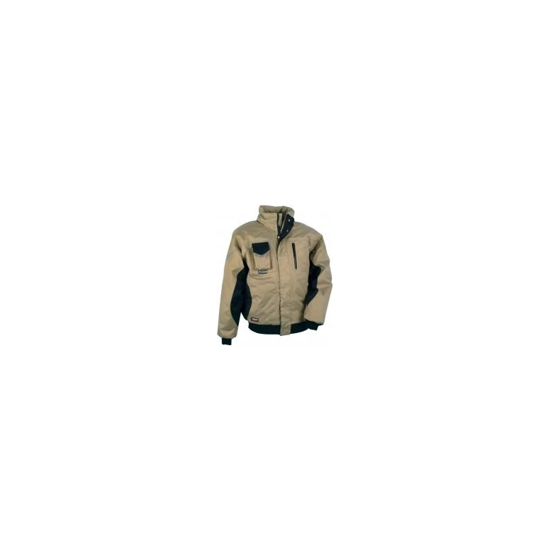 Liquidación total - Chaquetón Acolchado de trabajo Multibolsillos Cofra Iceberg V001-0-00 Número 52 Color Barro Negro