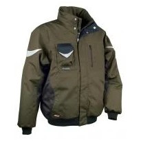 Liquidación total - Chaquetón Acolchado de trabajo Multibolsillos Cofra Iceberg V001-0-00 Número 52 Color Barro Negro