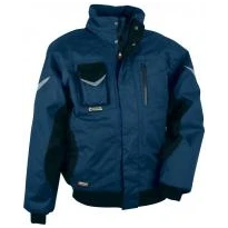 Liquidación total - Chaquetón Acolchado de trabajo Multibolsillos Cofra Iceberg V001-0-00 Número 52 Color Barro Negro