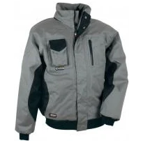 Liquidación total - Chaquetón Acolchado de trabajo Multibolsillos Cofra Iceberg V001-0-00 Número 52 Color Barro Negro