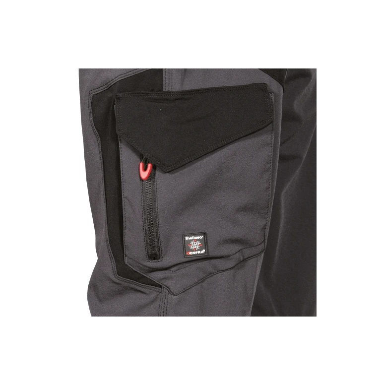 Liquidación total - Pantalón de trabajo Multibolsillos Stretch Cofra Hagfors V592-0-02 número 58 color negro negro