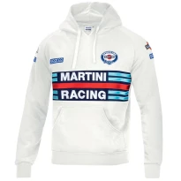 Liquidación total - Sudadera con capucha de trabajo Sparco Hoodie Martini Racing 01279 Talla L Color Rojo