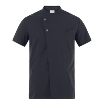 Liquidación total - Chaqueta Mao manga corta de trabajo Cocinero Giblor's Harry 23P08G217 Color Azul Talla L