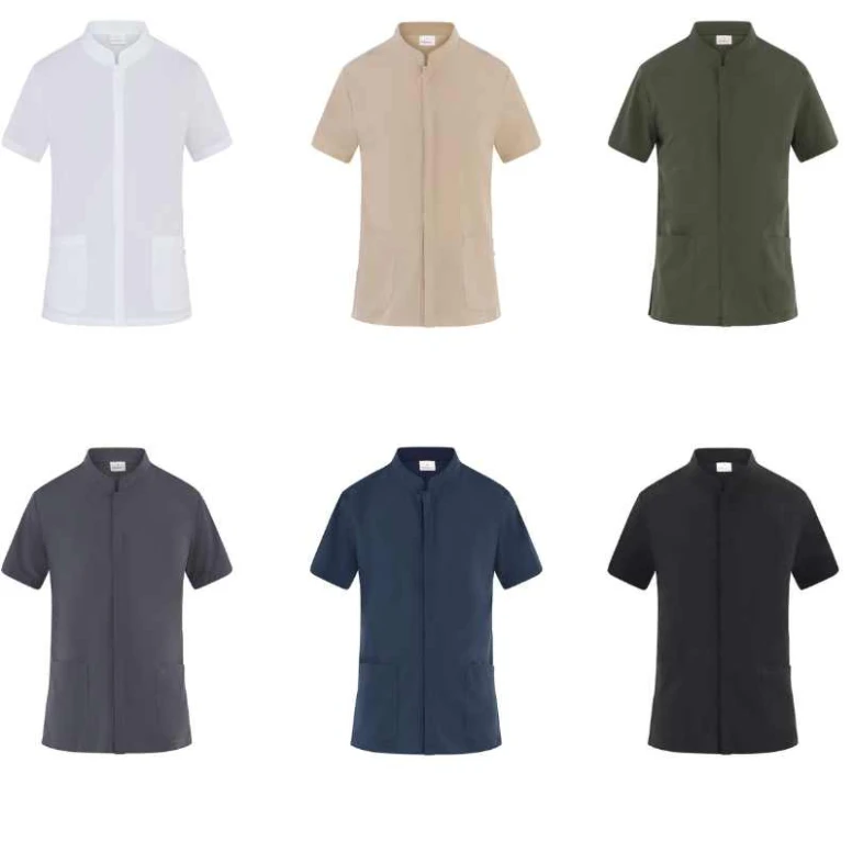 Liquidación total - Casaca de Hombre de trabajo Ruben multibolsillos Giblor's 25P03K466 Talla L Color Gris Claro