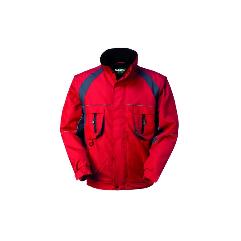 Liquidación total - Chaquetón de trabajo Multibolsillos Rossini Montana HH683 Talla L Color Rojo