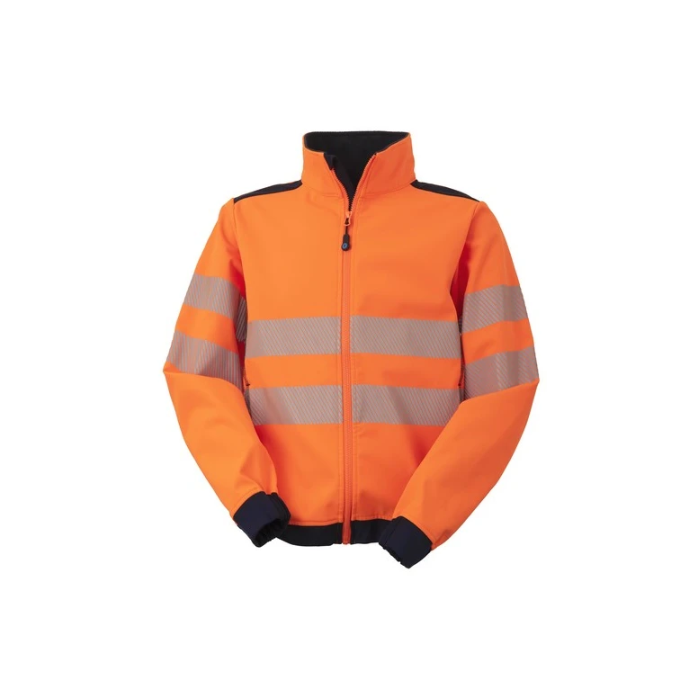 Liquidación total - Chaquetón de trabajo Alta visibilidad Stretch Rossini Softshell Hi-Vis HH236 Talla L Color Amarillo