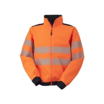 Liquidación total - Chaquetón de trabajo Alta visibilidad Stretch Rossini Softshell Hi-Vis HH236 Talla L Color Amarillo