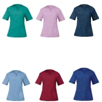 Liquidación total - Casaca de trabajo Margherita médica de mujer Giblor's 10M2062C. Talla M Color Celeste