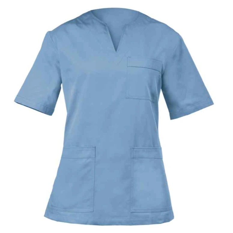 Liquidación total - Casaca de trabajo Margherita médica de mujer Giblor's 10M2062C. Talla M Color Celeste