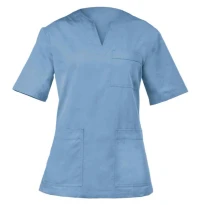 Liquidación total - Casaca de trabajo Margherita médica de mujer Giblor's 10M2062C. Talla M Color Celeste