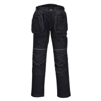 Liquidación total - Pantalón de trabajo Portwest Holster PW3 Multibolsillos T602 número 64 color gris negro
