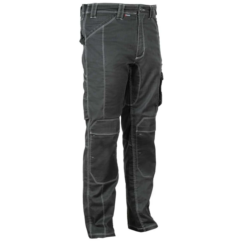 Liquidación total - Pantalón de trabajo Stretch Elásticos Multibolsillos Cofra Pearland V472-0-02 Número 58 Color Antracita Gris