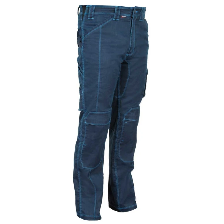 Liquidación total - Pantalón de trabajo Stretch Elásticos Multibolsillos Cofra Pearland V472-0-02 Número 58 Color Antracita Gris