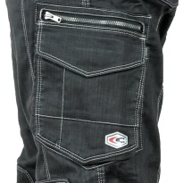 Liquidación total - Pantalón de trabajo Stretch Elásticos Multibolsillos Cofra Pearland V472-0-02 Número 58 Color Antracita Gris