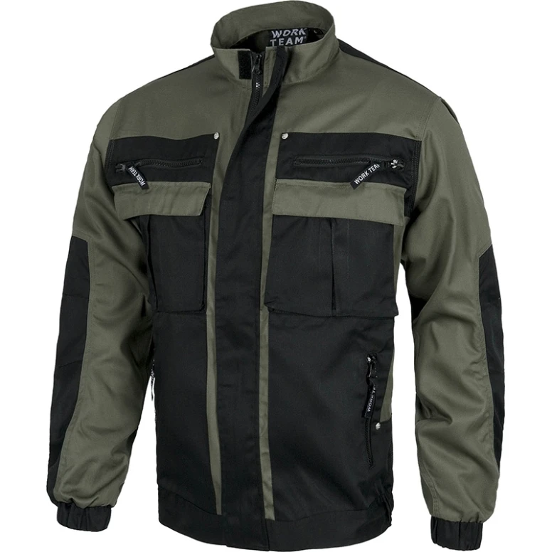 Chaqueta de trabajo bicolor multibolsillos con costuras triples - Workteam