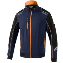 Liquidación total - Chaqueta de trabajo Light-Shell Sparco Tech 02413 Talla XL Color Azul Marino Naranja 2