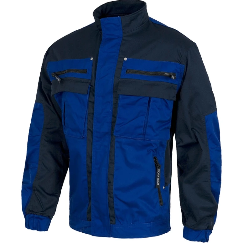 Chaqueta de trabajo bicolor multibolsillos con costuras triples - Workteam
