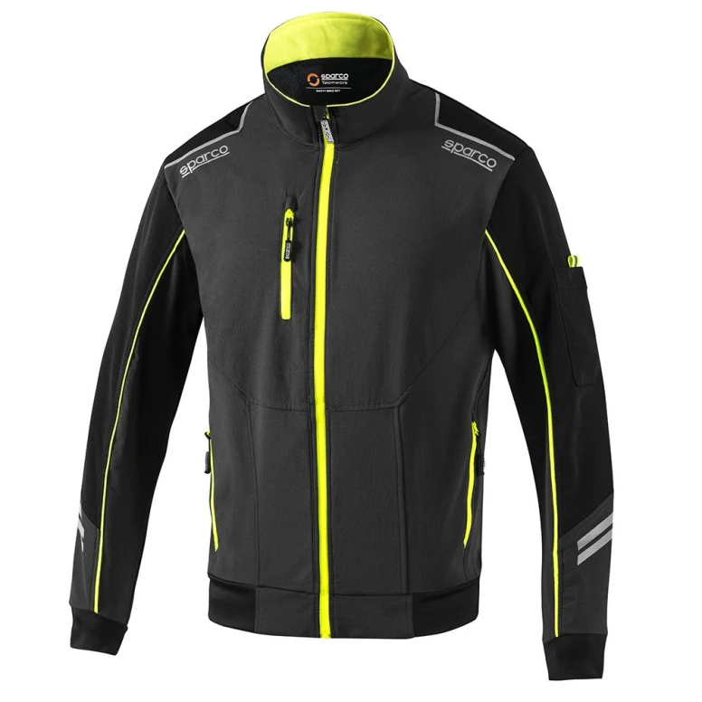 Liquidación total - Chaqueta de trabajo Light-Shell Sparco Tech 02413 Talla XL Color Azul Marino Naranja