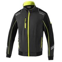 Liquidación total - Chaqueta de trabajo Light-Shell Sparco Tech 02413 Talla XL Color Azul Marino Naranja
