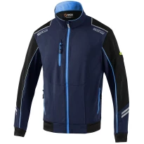 Liquidación total - Chaqueta de trabajo Light-Shell Sparco Tech 02413 Talla XL Color Azul Marino Naranja