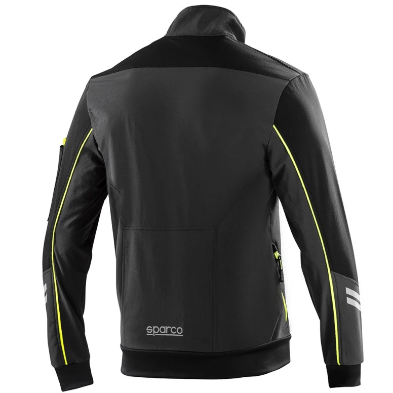 Liquidación total - Chaqueta de trabajo Light-Shell Sparco Tech 02413 Talla XL Color Azul Marino Naranja