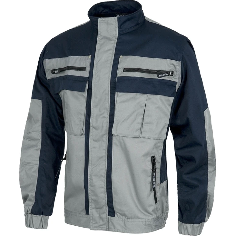 Chaqueta de trabajo bicolor multibolsillos con costuras triples - Workteam
