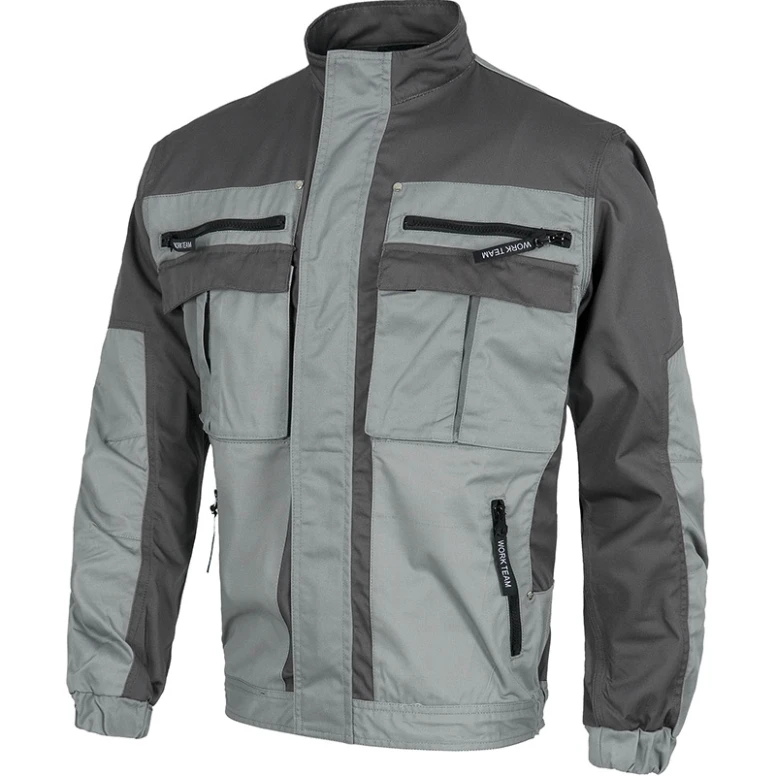Chaqueta de trabajo bicolor multibolsillos con costuras triples - Workteam