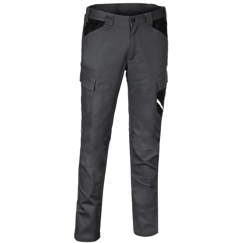Liquidación total - Pantalón de trabajo Multibolsillos Stretch De invierno Cofra Querrin V699-0 Talla M Color Antracita Negro