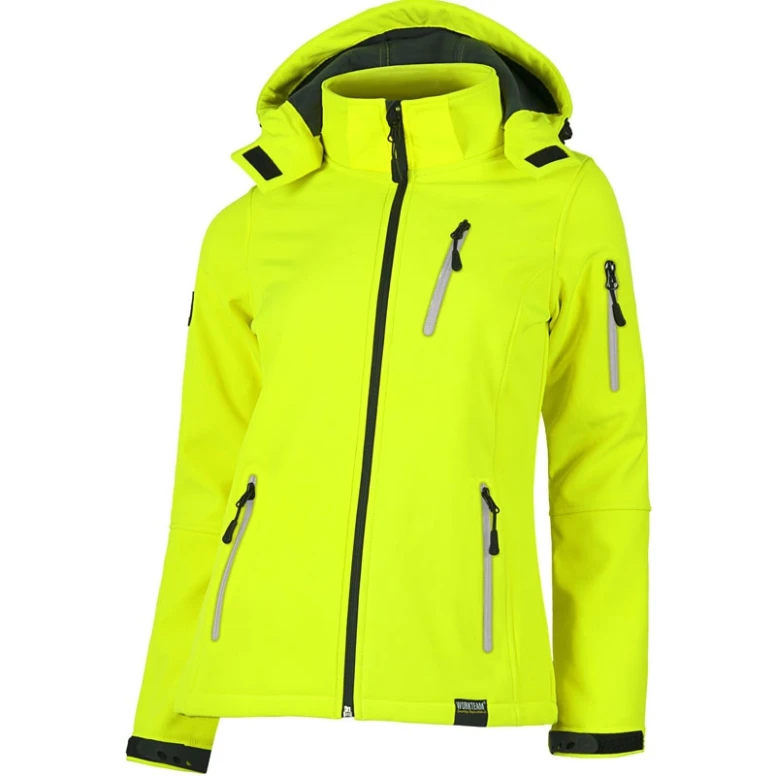 Chaqueta Workshell multibolsillos mujer con capucha - Workteam